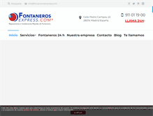 Tablet Screenshot of fontanerosexpress.com